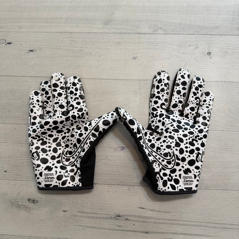 Nike Youth Vapor Jet‎ 7.0 Football Gloves black and white Youth Medium
